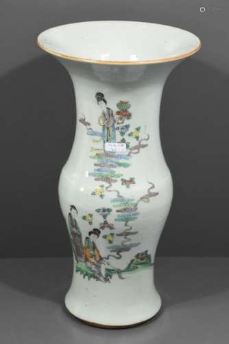 Vase en porcelaine de Chine à décor de femmes ((ht…