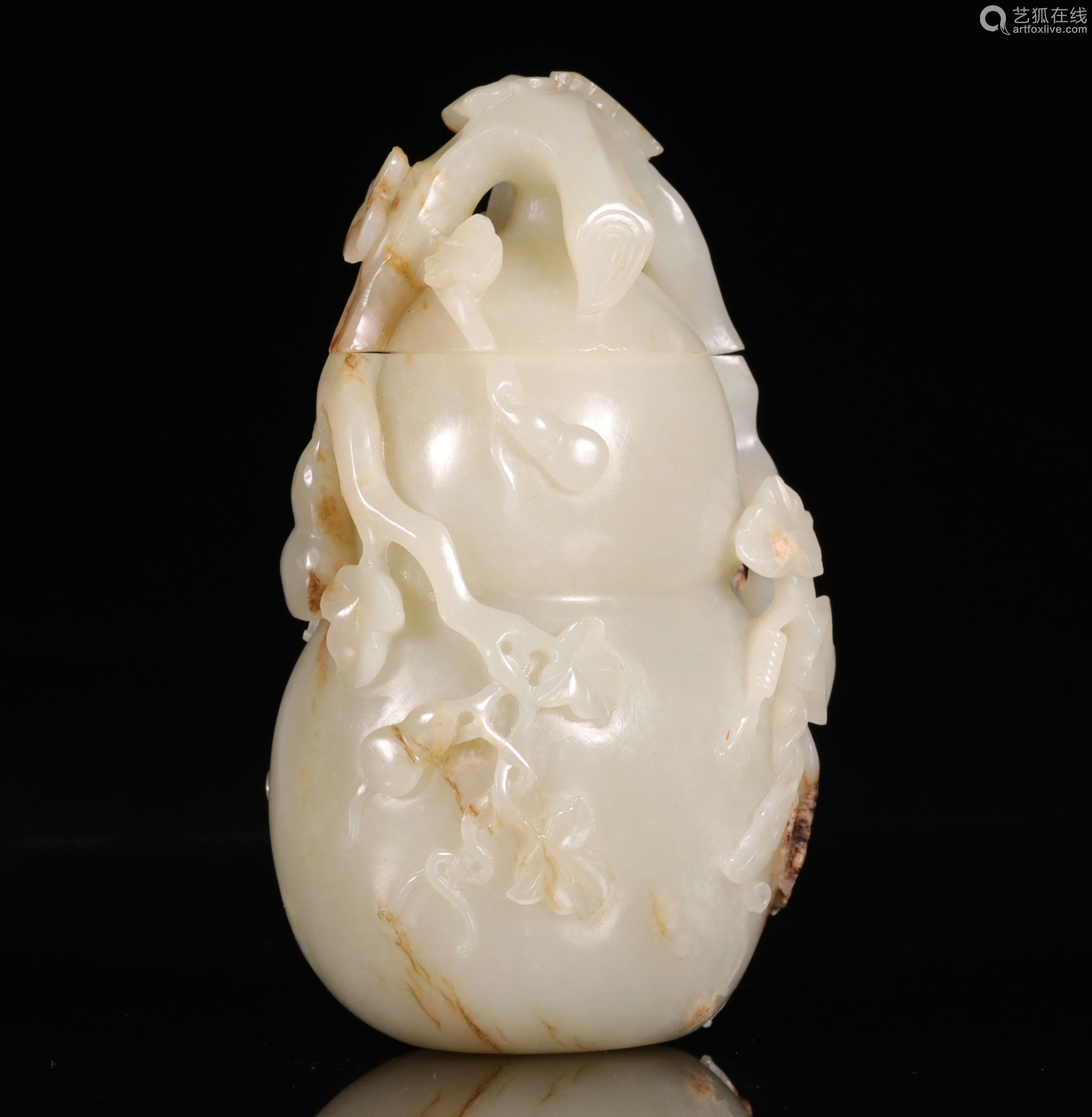 明代白玉葫芦瓶