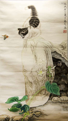 A CHNESE PAINTING BY CHUN MAO