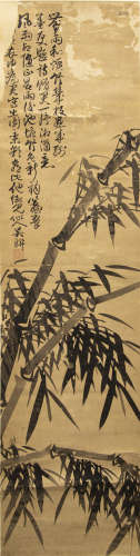A CHINESE PAINTING OF BAMBOO BY WU LIAN