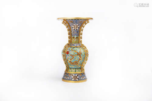 A CLOISONNE VASE