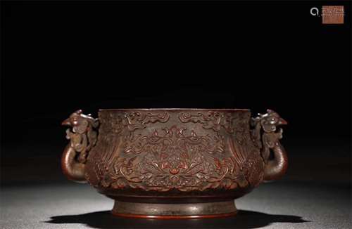 A Chinese Bronze Incense Burner