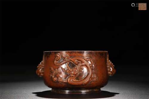 A Chinese Bronze Incense Burner