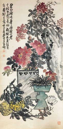 近代 吴昌硕  花卉