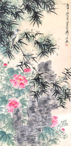 近代 谢稚柳  花鸟