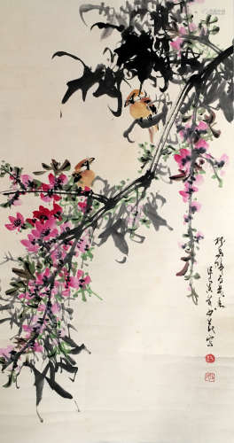 近代 赵少昂   花鸟