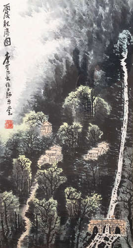 近代  李可染  山水