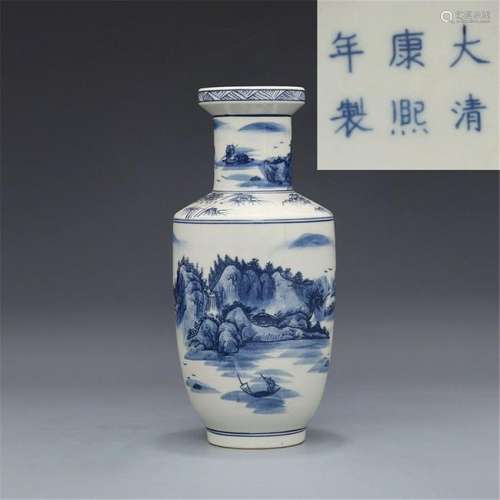 Qing dynasty, kangxi, blue and white