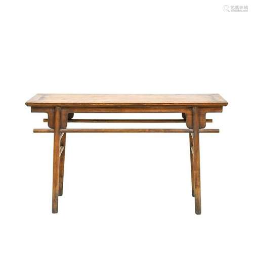 CHINESE HUANGHUALI ALTAR TABLE WITH BAR APRON