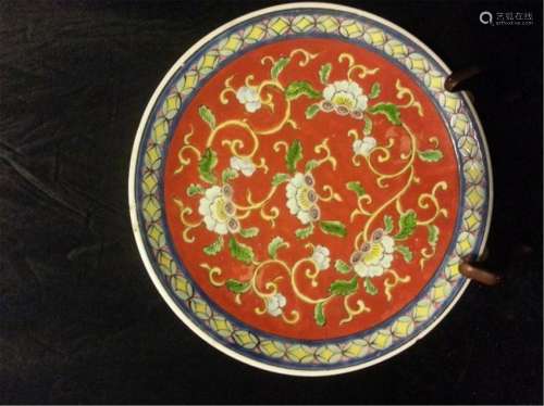 Late 19th Century Chinese Export Rose Medallion Dish
