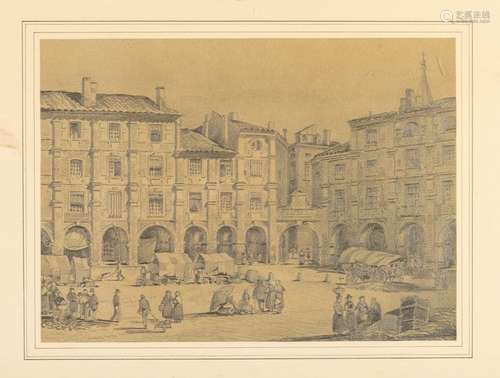 Ecole FRANCAISE, 1856 Vue de la place impériale à …