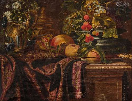 École ESPAGNOLE du XVIIème siècle Nature morte aux…