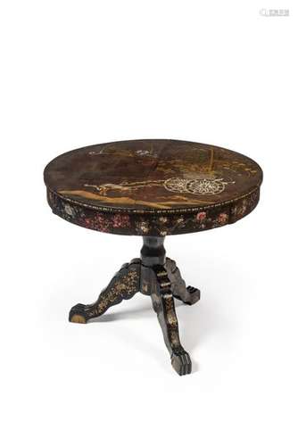 TABLE anglaise ronde envoyée à l’époque Meiji au J…