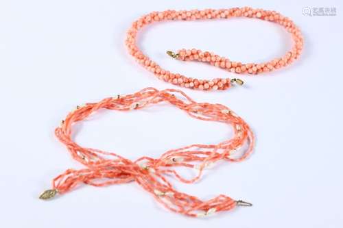 Two Coral Necklaces