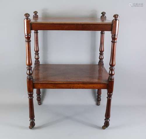 An Edwardian tea trolley, approx 40 x 54 x 71 cms