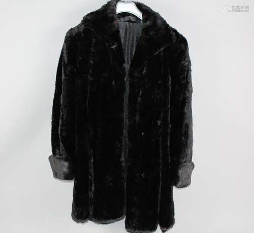 Lady's Beaver Coat, size 10, black silk lining