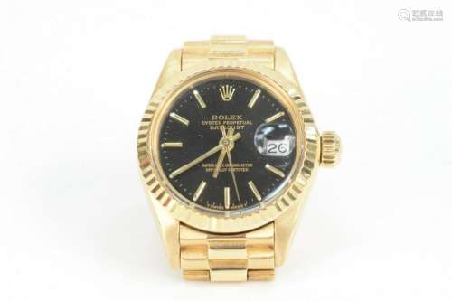 Rolex 18 Karat Gold Ladies Wristwatch, oyster perpetual