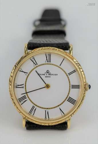 Baume and Mercier Gold Mens Wristwatch, in original