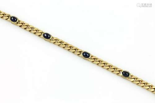 18 kt gold bracelet with sapphires