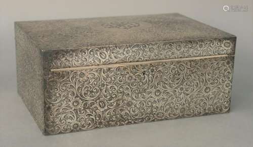 Shreve Crump and Low Company, sterling silver jewel box