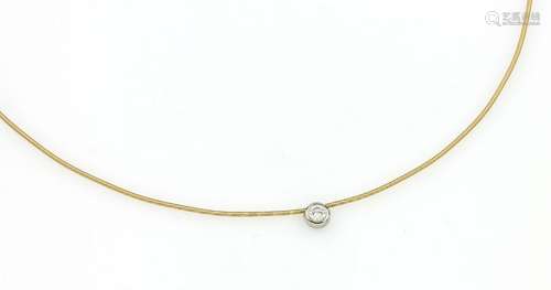 18 kt gold NIESSING circlet with diamond