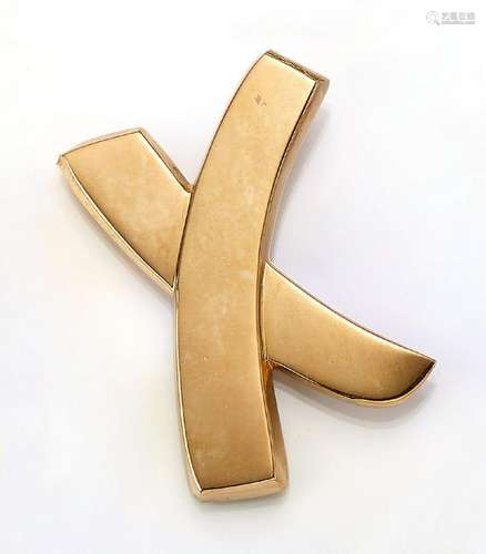 18 kt gold TIFFANY & Co brooch 'cross'