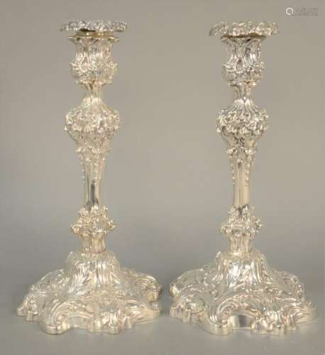 Howard and Company Pair of Candlesticks, Rococo style