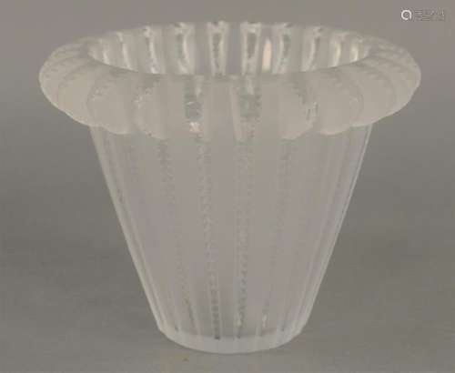 Rene Lalique Glass Vase, 