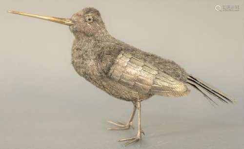 Attributed to Buccellati Sterling Silver Large Bird