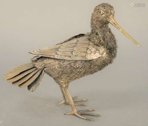Attributed to Buccellati Sterling Silver Bird Figure,