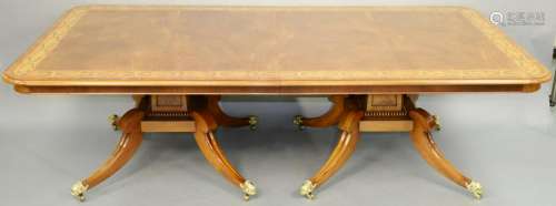 George IV Style Paint Decorated Mahogany and Satinwood