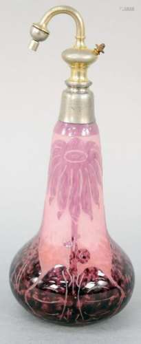 La Verre Francais Atomizer Perfume, cameo glass with