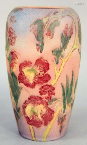 Louise Abel Rookwood Vase, 1922 mat glazed, pink ground