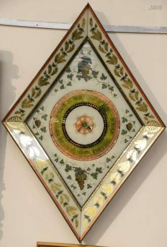 Charles X Verre Eglomise Wall Barometer, France, 19th