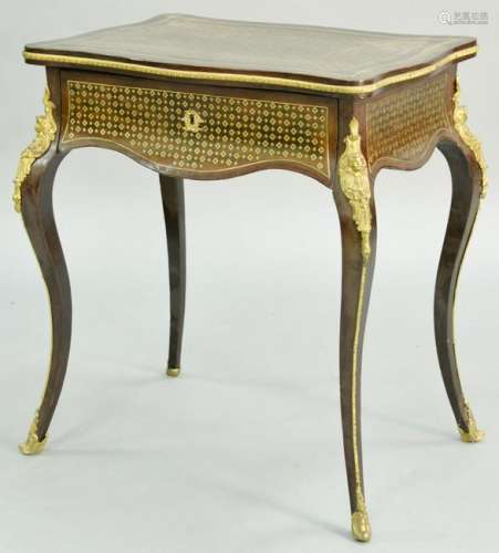 Louis XV Style Mahogany Vanity, ormolu mounted and