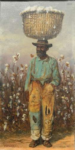 William Aiken Walker (1838 - 1921), cotton picking man