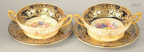 Twenty-four Piece Royal Worcester Porcelain Set, twelve