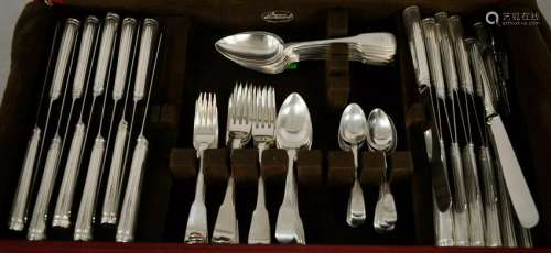 Sterling Silver Flatware, 83 total pieces, three