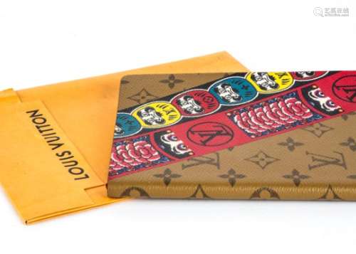A Louis Vuitton monogram notebook, each leaf embedded with an invisible watermark with the LV