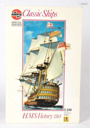 An Airfix HMS Victory 1:80 scale boxed kit, unmade however unchecked