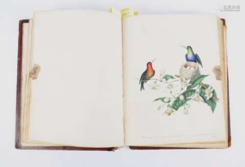 An artists book of ephemera including drawings, songs, poems, literature dating to the early 19th