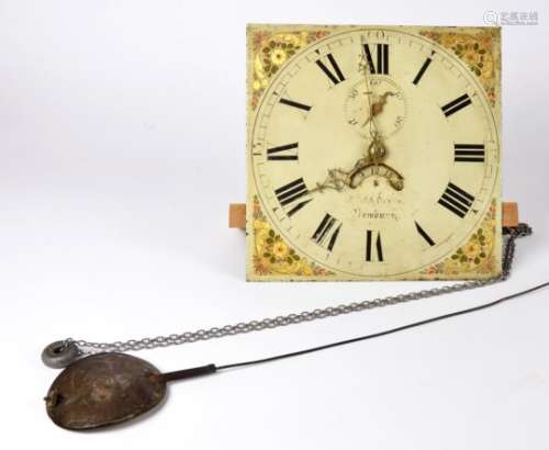 Of Local Interest: a 30 hour Gibb & Son Newbury long case clock movement, with pendulum and weight