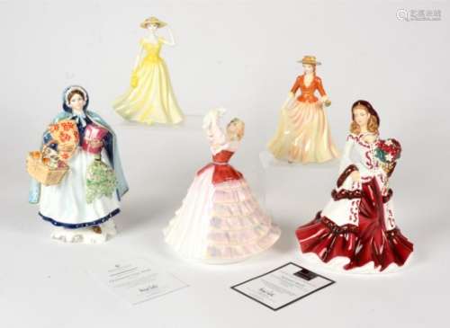 A group of Royal Doulton figures, to include HN4405 Angela, HN3050 Susan, HN4586 Springtime,