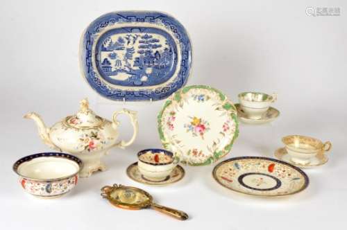 A considerable quantity of British ceramics, being four part tea services, dating to the 19th and