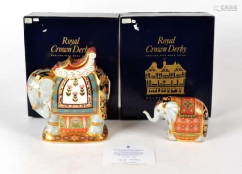 Royal Crown Derby 1st quality limited edition 66/500 Mulberry Hall Indian Elephant, with certificate