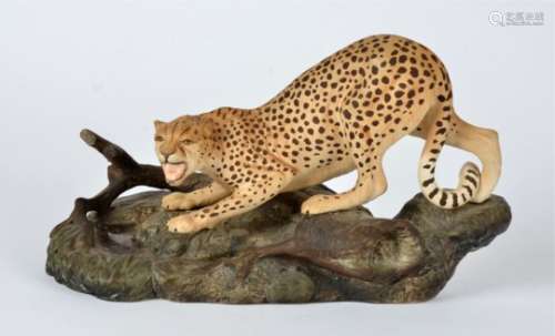 A Beswick model of a cheetah, 17cm long