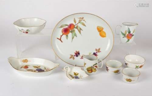 A large collection of Royal Worcester Evesham ware, to include jugs, serving dishes, platters,