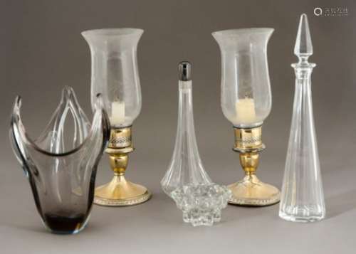A quantity of 20th Century studio glass wares, to include Sven Palmqvist for Orrefors,