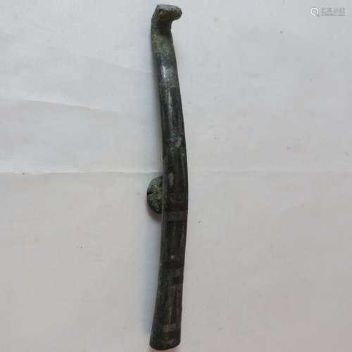 Chinese Bronze Belt Hook, Warring State Period