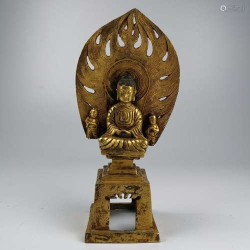 Gilt Bronze Buddha